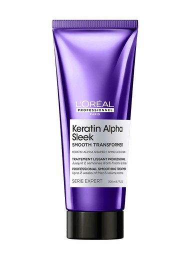 Tratamiento para el frizz del cabello liso, encrespado y sin brillo Keratin Alpha Sleek LOréal Professionnel